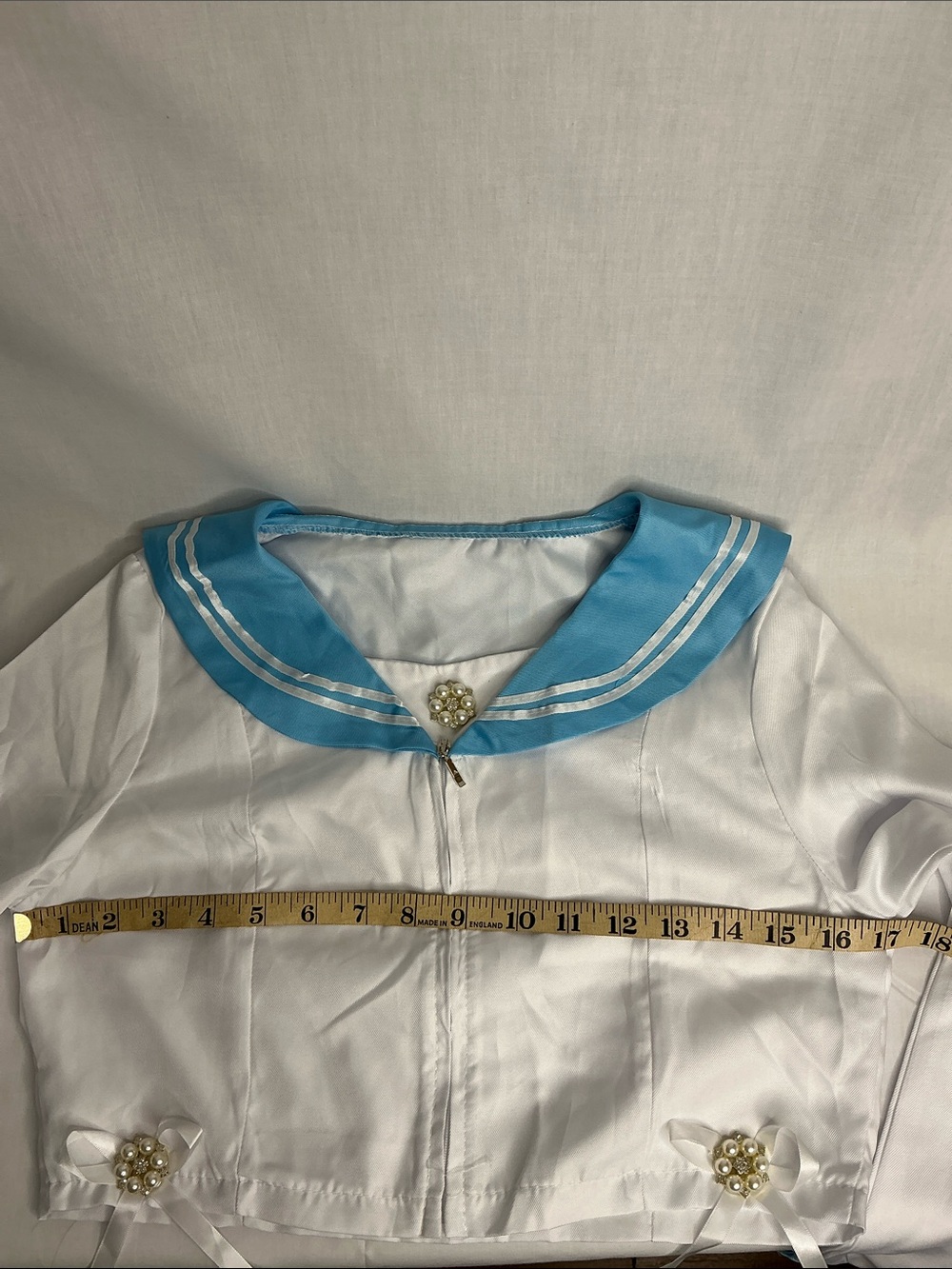 2160 - Blue & White Sailor Two-Piece Schoolgirl Set - Picture 12 of 14